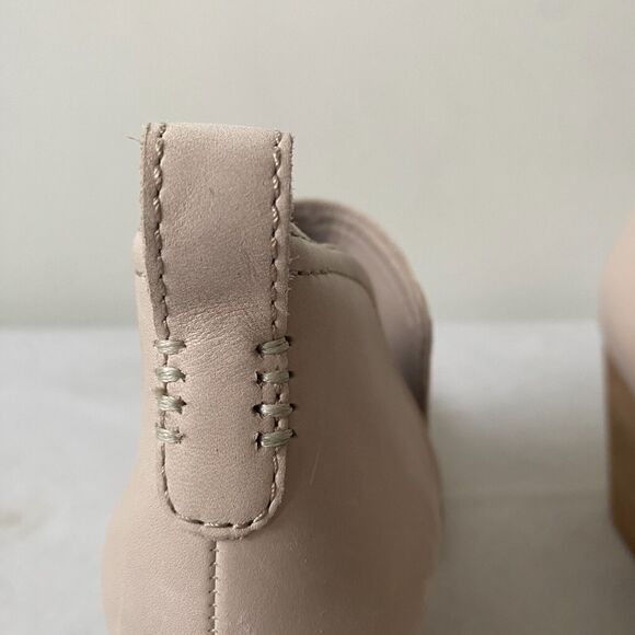 Jeffrey‎ Campbell Rosalee Block Heel Ankle Booties Ivory Leather Womens 10 - Picture 10 of 11